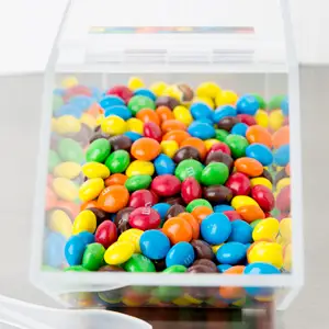 Hochwertige klassische stapelbare Mini-Acryl-Süßigkeitsspender-Vorführbox für Supermarkt