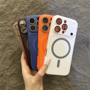 เคสแม่เหล็กป้องกันเลนส์ 2 in 1 สำหรับ iPhone 18 12 13 14 15 16 Pro Max 17 Air 11 แบบด้าน เปลี่ยนเป็นฝาหลังรุ่น 17 ได้ทันที - Product Image 1