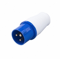 013 IP44 Steker Industri Nylon 16A 32A Fase Tunggal 2 Stopkontak dan Steker Industri