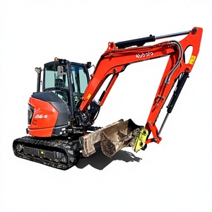 Miniexcavadora Kubota U56-5 100% Original de Japón, Excavadora de Orugas Duradera de 5 Toneladas con Motor y Bomba, Excavadora de Segunda Mano - Product Image 1