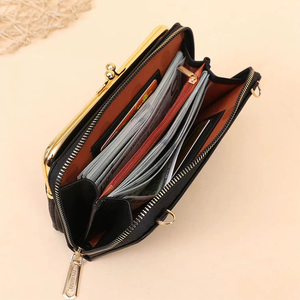 Elegante Mini Bolso de Hombro Cruzado de PU Impermeable y Ligero con Correa, Perfecto para Uso Diario, Viajes, Cartera, <span class=keywords><strong>Bolsillo</strong></span> - Product Image 2