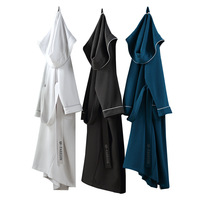 Peignoir gaufré pour hommes, vente en gros, chemises de nuit, vêtements de nuit, peignoir en plumes