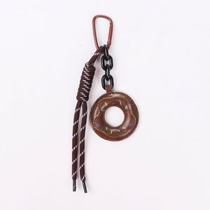 Wholesale PU Leather Donut Keychain Cute <b>Chocolate</b> Bread Bag Pendant Versatile <b>Mini</b> Accessory Factory Direct - Product Image 6