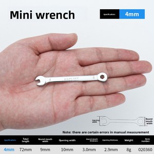 EXPLOIT Dual-Purpose CRV Spanner Set Metric Open-End Box-End Ratchet <strong>Combination</strong> DIY <strong>Wrench</strong> Electronic Electronic <strong>Wrench</strong> - Product Image 6