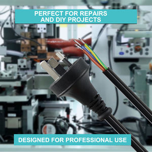 مقبس أسترالي <span class=keywords><strong>3</strong></span> دبوس إلى أسلاك كهربائية مجانية كابل أستراليا SAA سلك طاقة مفتوح - Product Image 3