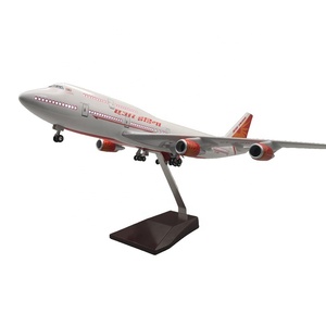 ของขวัญส่งเสริมการขายราคาขายส่ง โมเดลเครื่องบิน <span class=keywords><strong>B747</strong></span> Air India ขนาด 1:150 ยาว 47 ซม. ทำจากเรซิ่น พร้อมล้อ - Product Image 6