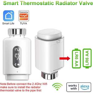 Termostato Intelligente Antela con Valvola di Riscaldamento, Controllo WiFi Alexa, Bianco, 2.4 GHz, Compatibile con App, Display della Temperatura - Product Image 5