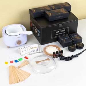 Kit de fabrication de bougies personnalisé de qualité supérieure, kit de démarrage DIY, kit de fabrication de bougies en cire de soja, chauffe-cire parfait pour la décoration de la maison - Product Image 1