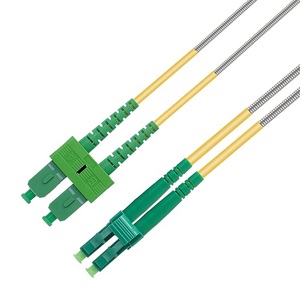 Cable de Fibra Óptica Blindado para Exteriores, SC APC FC LC UPC ST SCAPC, Monomodo G657A2 SM MM OM1, Cable de Fibra Óptica Blindado - Product Image 2