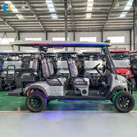 Voiturette de golf électrique Robetaa 6 places à batterie au lithium pour l'entretien des fermes, des terres et des jardins – Vente directe usine