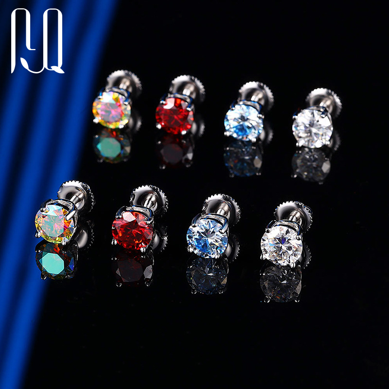 PYQ 0 66ct Cross Moissanite Earrings