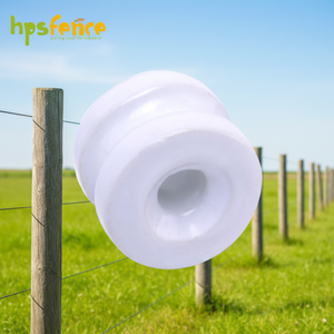 Isolateur en céramique 100g, porcelaine haute résistance, résistant au feu et à la corrosion, pour poteaux en acier ou en bois de 42 mm - Product Image 1