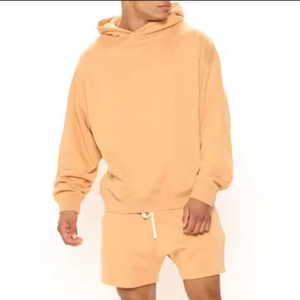 Conjunto de Sudadera con Capucha y Pantalones Cortos Tri Pro para Hombre, Color Sólido, Chándal Informal, Logotipo Personalizado, Sudadera con Capucha de Dos Piezas, 2026 - Product Image 2