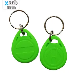 Wholesale Custom Logo Rewritable RFID Key Fob T5577 125khz Key Chain ABS Key Fob RFID Keycard