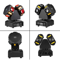 Hong He éclairage de scène DJ Disco fête discothèque 8*10W LED faisceau Laser stroboscopique lumières de balayage DMX512 RGBW lampe de Table de danse