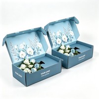 Boîte d'expédition personnalisée pour fleurs, vêtements, emballage cadeau, boîte en carton ondulé de qualité supérieure pour vêtements, lingerie, envoi postal