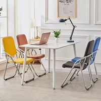 Chaise de conférence pliable en mousse haute densité, best-seller, empilable, gain de place, rangement facile, pour bureau et formation
