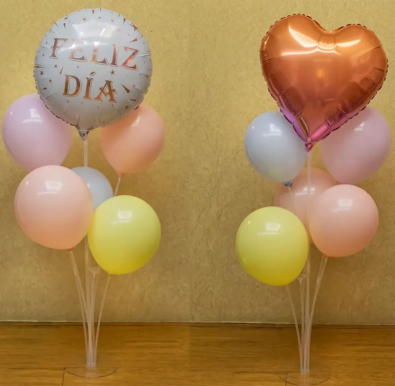 Balloon Stand Kit Clear Table Desktop Balloon Holder for Birthday | Wedding Party, Holidays, Anniversary Decorations