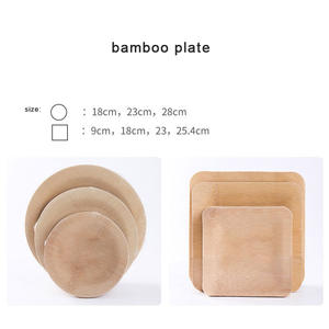 Vaisselle jetable en bois de peuplier pour restaurants, biodégradable, ensemble carré pour fêtes, 50 pièces/sac, marque <span class=keywords><strong>TIMECO</strong></span>, vente en gros - Product Image 6