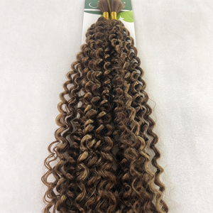 Extensions de cheveux synthétiques Water WAVE 24" Afro Passion Twist, ondulées, style Boho Bomb, tresses pré-torsadées au crochet - Product Image 4
