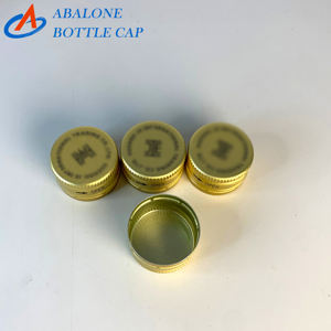 25 मिमी थ्रेडेड एल्यूमीनियम कैप के लिए अनुकूलित एंटी-चोरी एल्यूमीनियम कैप - Product Image 3