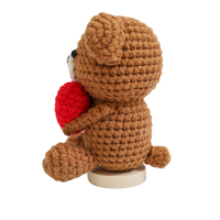 Vente en gros d'adorables ours au crochet art déco cadeau maison message positif motif animal anti-stress