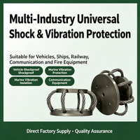 Amortisseur anti-vibration 3D en acier inoxydable 304 pour câble métallique, anti-corrosion, pour véhicules marins et instruments aériens