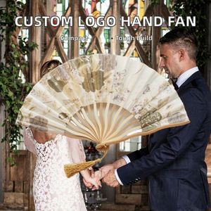 Abanico Plegable Portátil Personalizable de Poliéster con Logotipo Personalizado, Tema Romántico, Artículos Promocionales para Fiestas - Product Image 2