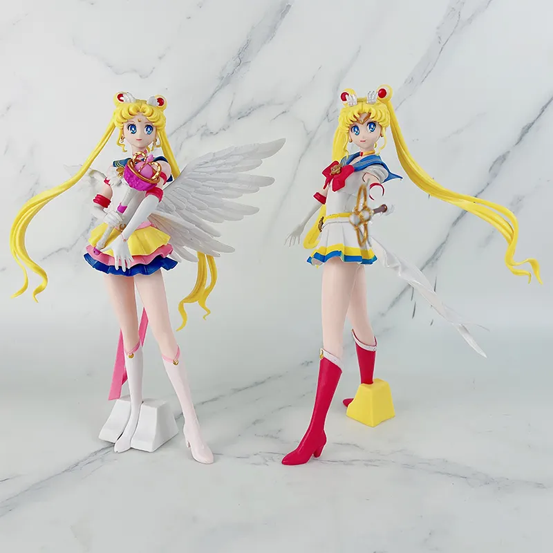 Figura de acción del Anime japonés Sailor Moon, modelo coleccionable en PVC, gran oferta