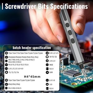 Cacciavite Elettrico 68-in-1, Set di 64 Punte Magnetiche Multifunzione per Telefoni, Fotocamere, Laptop, Orologi, Occhiali e Altro - Product Image 4