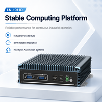 Mini PC sin Ventilador para Kiosco, Doble LAN, 6 Puertos COM, USB, Salida de Audio y Pantalla, Compatible con Windows y Linux, para Integración con Equipos