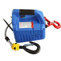 Nouvelle treuil électrique portable en métal de 200 kg, 220 V/110 V, IP54, 1,5 kW, avec télécommande, grue à câble, course réglable de 19 m
