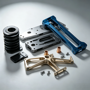 CNC de Alta Precisión para Mecanizado de Componentes Aeroespaciales, Soportes Estructurales de Aluminio Anodizado Personalizados para Aeronaves, Hechos a su Medida - Product Image 1
