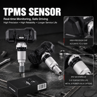 Capteur TPMS universel programmable 2 en 1, double fréquence 315 MHz et 433 MHz, remplacement OE pour la surveillance de la pression des pneus