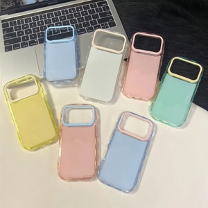 Coque de protection souple antichoc couleur gelée tendance et luxueuse pour iPhone 18, 17 Air, 16, 15, 14 Plus, <span class=keywords><strong>13</strong></span>, 12, 11 Pro - Product Image 1