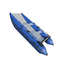 Bateau gonflable sportif de 11,8 pieds, catamaran, mini yacht à moteur, pliable, en PVC Hypalon, épaisseur 1,2 mm, utilisation en lac