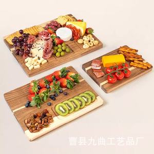 Acacia Cutting Boards 3 Piece <b>Set</b> Double Sided Design Kitchen Chopping Blocks With Storage Rack - Product Image 2