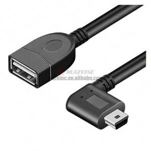 Funivia a gomito con porta trapezoidale a forma di T che collega il Mini cavo Usb <span class=keywords><strong>Otg</strong></span> con disco U - Product Image 2