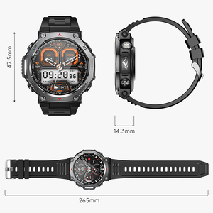 Reloj inteligente GPS Deportes Fitness Tracker 1,43 pulgadas AMOLED Pulsera inteligente BT Llamada Linterna Impermeable 5ATM Smartwatch <span class=keywords><strong>Dafit</strong></span> OEM - Product Image 5