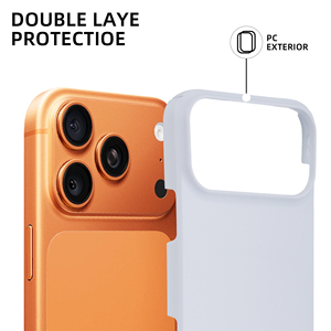 Coque vierge mate pour sublimation pour 17 Pro Max, fine, légère, anti-traces de doigts, antichoc, personnalisable, imprimable, pour presse à chaud - Product Image 2