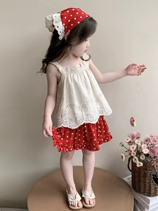 Conjunto de 3 Piezas para Niñas, Top sin Mangas de Algodón Transpirable, Pantalones Cortos y Turbante, Traje de Verano para Bebés, Ropa Infantil a la Moda - Product Image 2