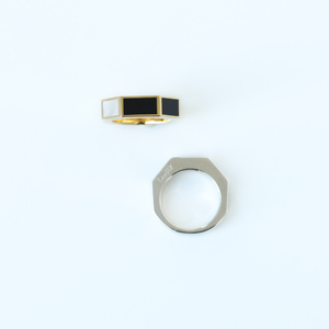 แหวนรุ่น Ring02 สีเหลือง ทอง 14K เพชร เครื่องประดับขายส่ง ผู้ผลิตเครื่องประดับชั้นดี แหวนร่วมสมัยแบบสั่งทำ ผู้ผลิตแบบ OEM ODM - Product Image 1