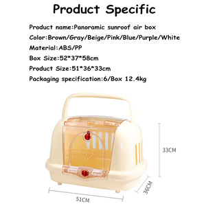 Nouveau Design Portable PP Cat Carriers Respirant Pet Air Box Cage <span class=keywords><strong>De</strong></span> <span class=keywords><strong>Transport</strong></span> En Plein Air Pet Carriers Pet Travel Flight Case - Product Image 2