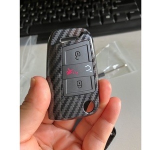 Per VW custodia chiave custodia ABS in fibra di carbonio 4 pulsanti portachiavi per VW Golf 7 ALLTRACK MK7 per <span class=keywords><strong>Skoda</strong></span> <span class=keywords><strong>Octavia</strong></span> A7 protettore <span class=keywords><strong>accessori</strong></span> - Product Image 1