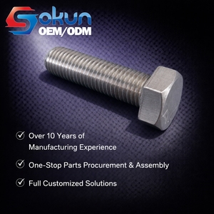 <span class=keywords><strong>Bulloni</strong></span> e Viti Esagonali Pesanti BS 1769, Viti Zincate in Acciaio al Carbonio, Filettatura M3 - Product Image 1