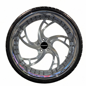 Rines Mforged de 22, 24, 26, 28 y 30 Pulgadas, 3 Piezas, Forjados, Diseño Cóncavo Profundo, Borde Escalonado, Herrajes Expuestos, Personalizados VIP, para Autos de Exhibición - Product Image 2