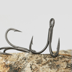 Lushawer 10 cái/hộp treble móc cường độ cao thép carbon cao gỉ loại bỏ nước ngọt thay thế móc thép gai cho mồi cứng - Product Image 6