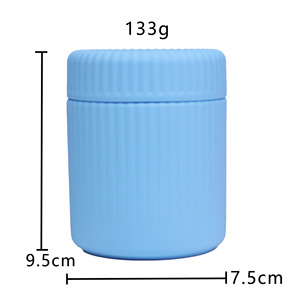 Silicone <b>Tea</b> <b>Canister</b> Cylinder Red Airtight Portable Travel Storage Jar for Loose <b>Tea</b> - Product Image 3