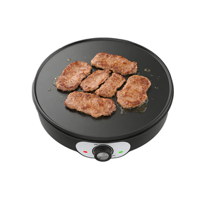 Machine à crêpes et à gaufres à température réglable et plaque fixe, avec indicateur d'alimentation et de prête à l'emploi - Product Image 4