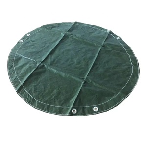Couverture de <span class=keywords><strong>piscine</strong></span> durable en PE enduit, résistante aux UV, imperméable et anti-poussière <span class=keywords><strong>pour</strong></span> piscines <span class=keywords><strong>hors</strong></span> <span class=keywords><strong>sol</strong></span> extérieures, design pliable rond - Product Image 4
